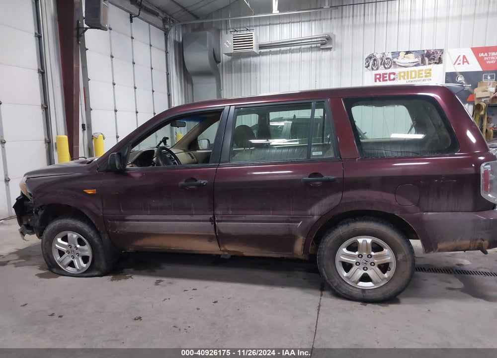 2007 HONDA PILOT LX VIN: 2HKYF18177H537790