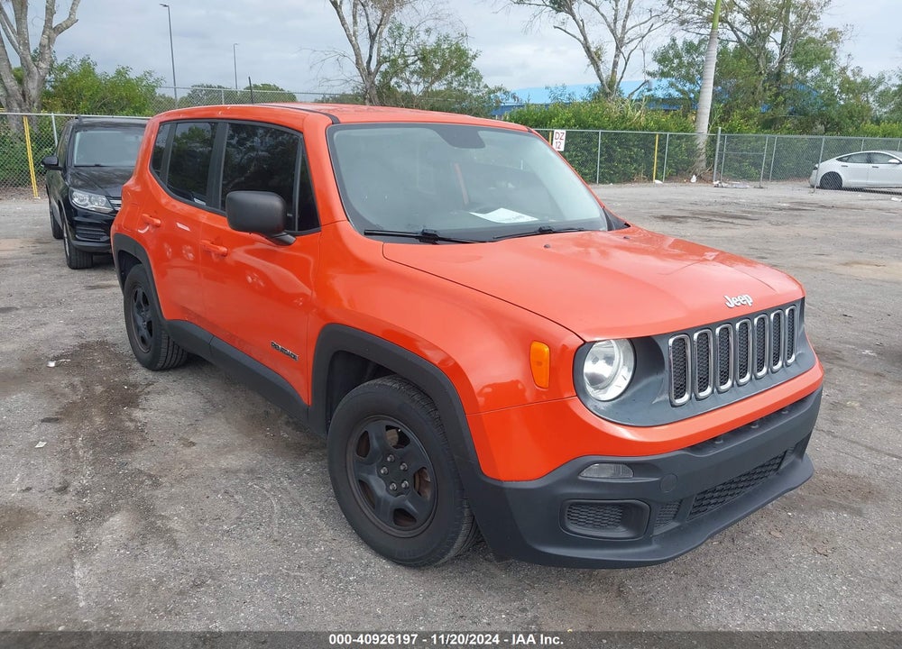 2016 JEEP RENEGADE SPORT VIN: ZACCJAAT8GPE29609