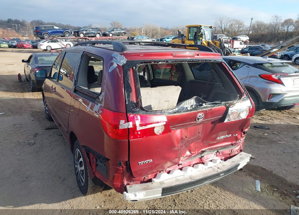 2007 TOYOTA SIENNA LE VIN: 5TDZK23C37S011875