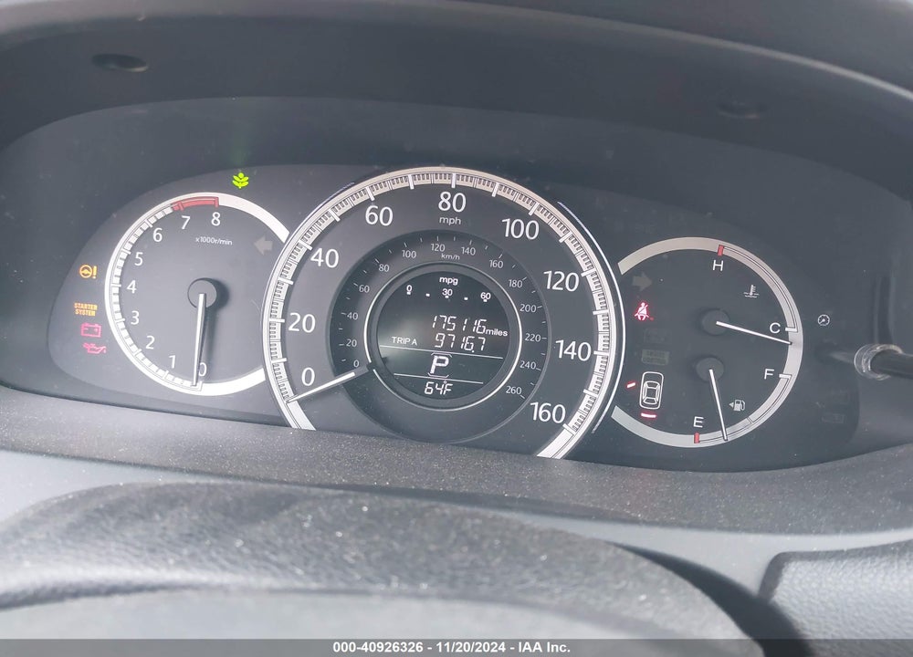 2013 HONDA ACCORD EX-L VIN: 1HGCR2F81DA080499