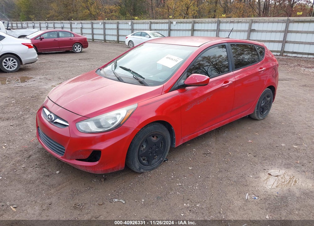 2014 HYUNDAI ACCENT GS VIN: KMHCT5AE6EU141551