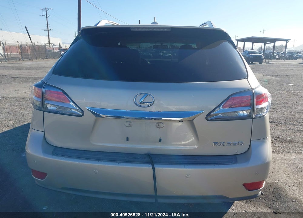 2013 LEXUS RX 350 VIN: 2T2ZK1BA4DC125507
