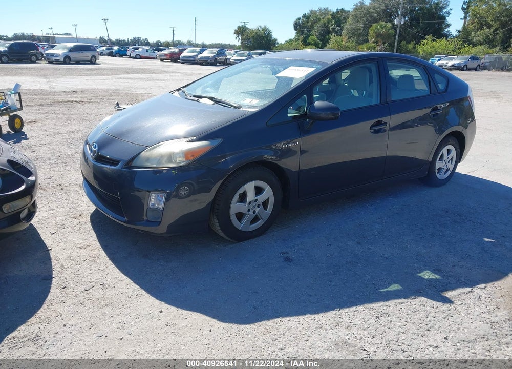 2011 TOYOTA PRIUS THREE VIN: JTDKN3DU6B0286609