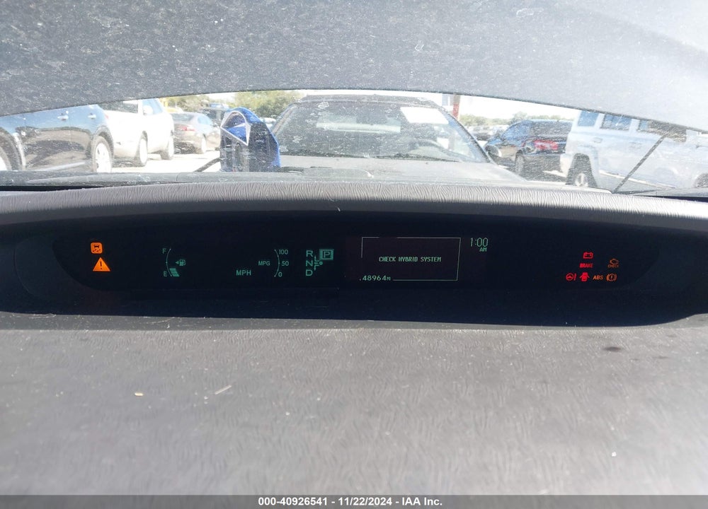 2011 TOYOTA PRIUS THREE VIN: JTDKN3DU6B0286609