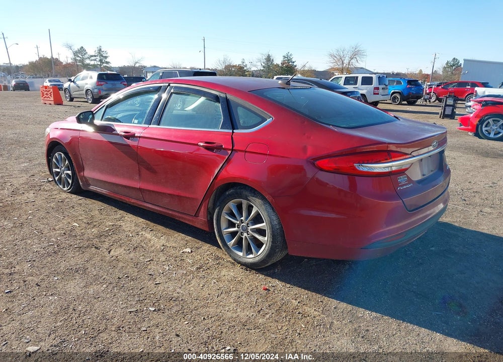 2017 FORD FUSION SE VIN: 3FA6P0HD1HR166204