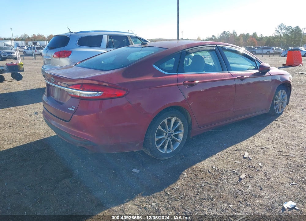 2017 FORD FUSION SE VIN: 3FA6P0HD1HR166204