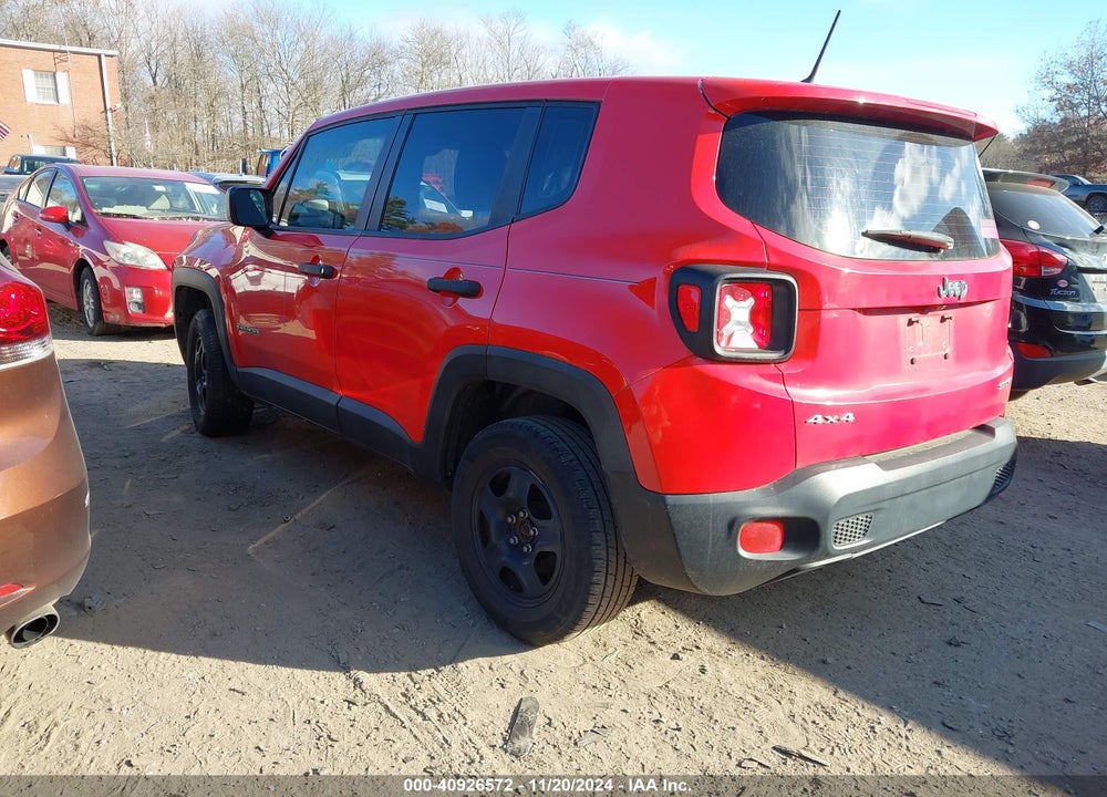 2017 JEEP RENEGADE SPORT 4X4 VIN: ZACCJBAB0HPF15379
