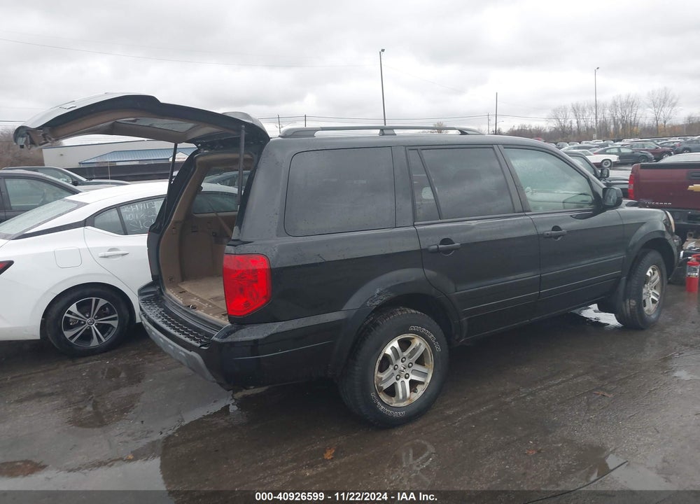 2005 HONDA PILOT EX-L VIN: 5FNYF18595B036124