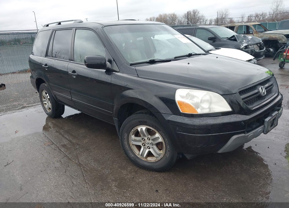 2005 HONDA PILOT EX-L VIN: 5FNYF18595B036124