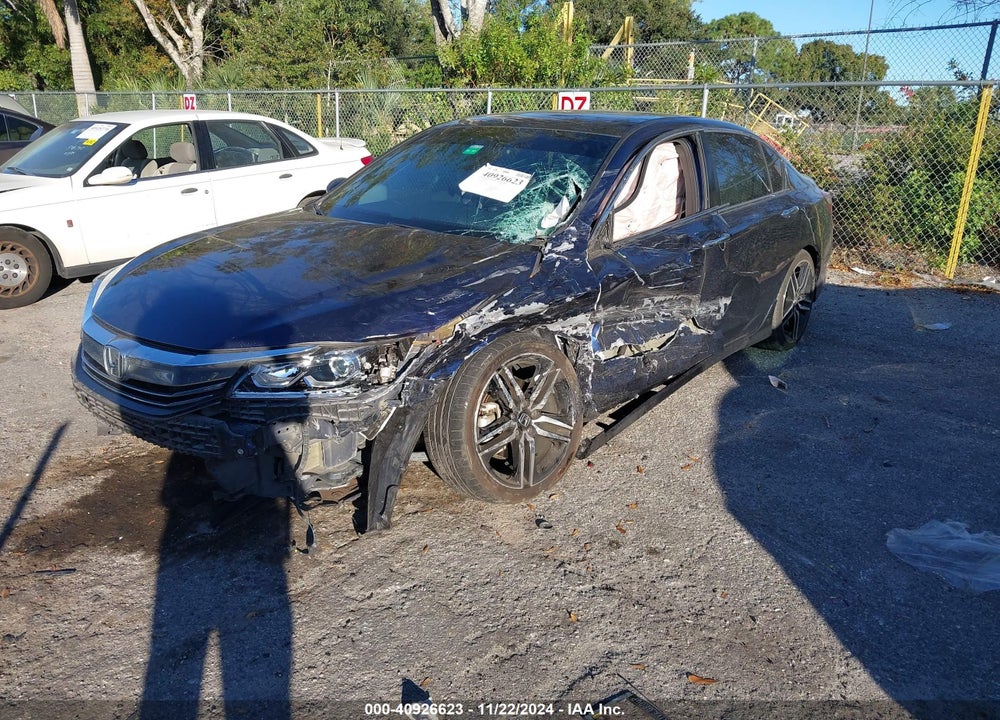 2016 HONDA ACCORD SPORT VIN: 1HGCR2F58GA042312