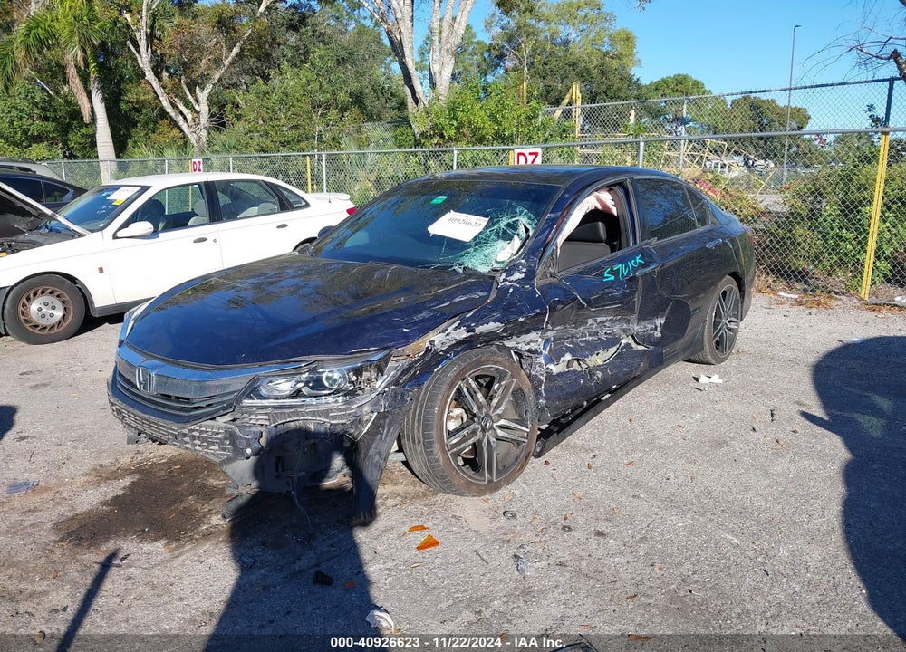 2016 HONDA ACCORD SPORT VIN: 1HGCR2F58GA042312