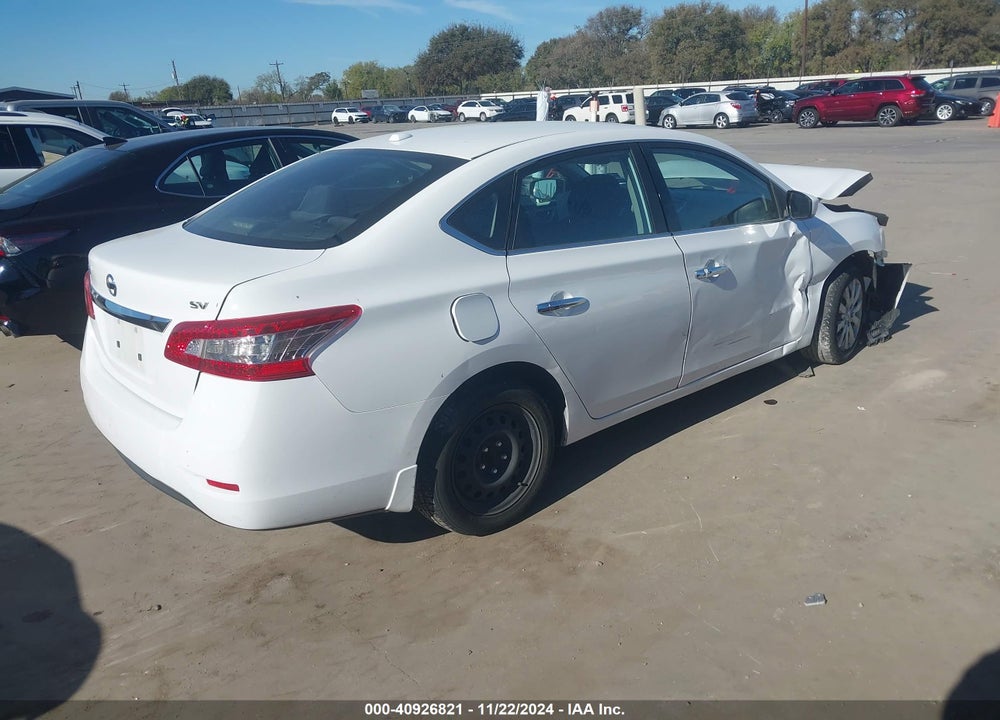 2015 NISSAN SENTRA SV VIN: 3N1AB7AP4FL677473