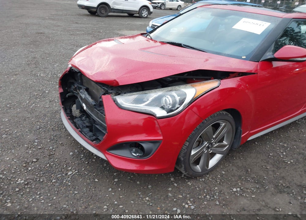 2013 HYUNDAI VELOSTER TURBO W/BLACK VIN: KMHTC6AE3DU173541