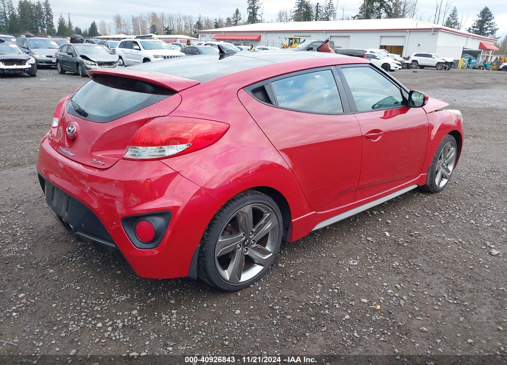 2013 HYUNDAI VELOSTER TURBO W/BLACK VIN: KMHTC6AE3DU173541