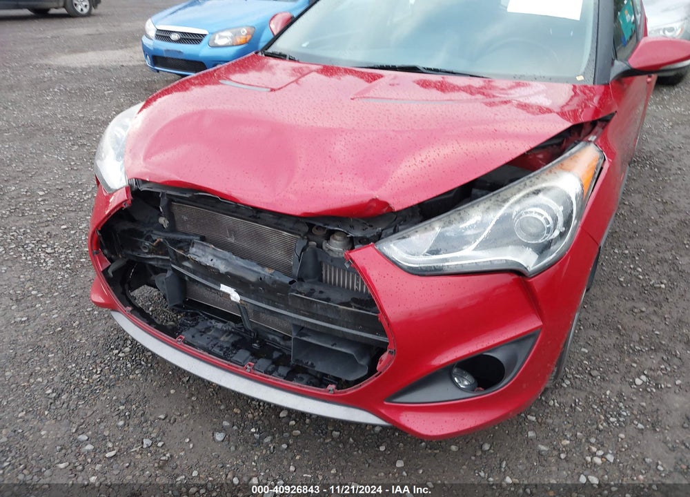 2013 HYUNDAI VELOSTER TURBO W/BLACK VIN: KMHTC6AE3DU173541