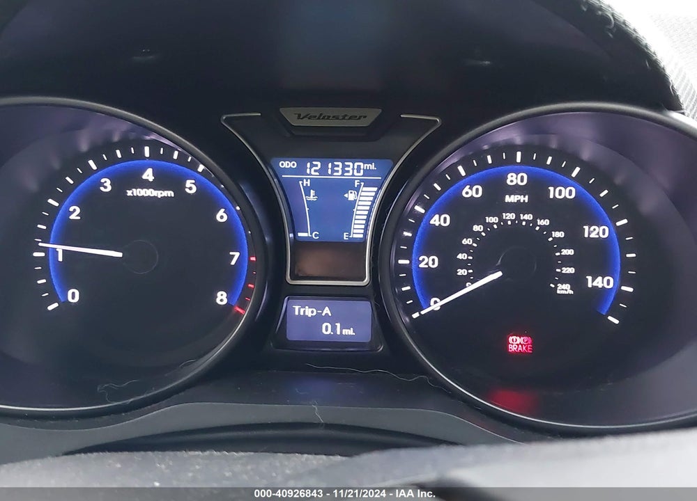 2013 HYUNDAI VELOSTER TURBO W/BLACK VIN: KMHTC6AE3DU173541