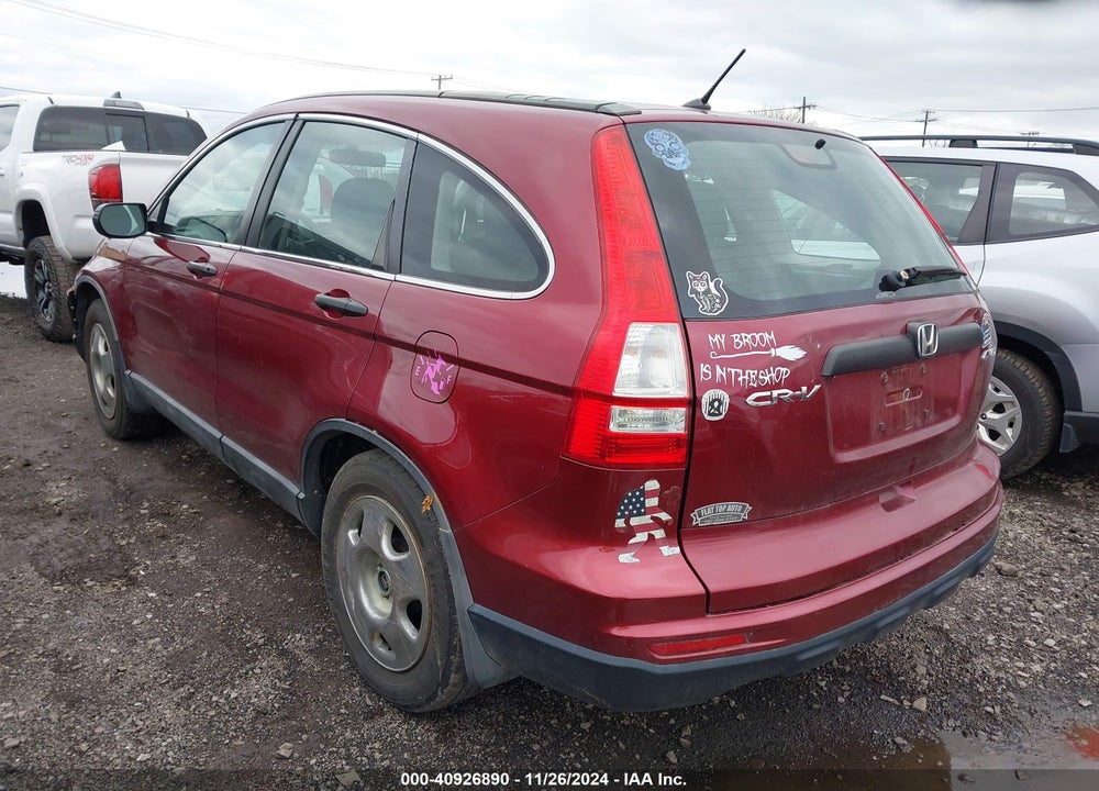 2010 HONDA CR-V LX VIN: 5J6RE4H3XAL008969
