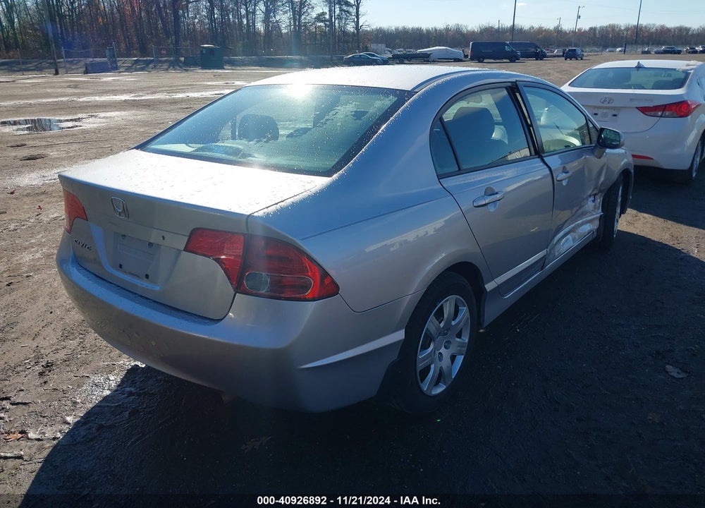 2008 HONDA CIVIC LX VIN: 2HGFA16598H353376