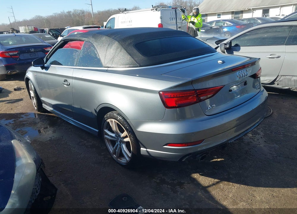 2018 AUDI A3 CABRIOLET VIN: WAUY8LFF4J1024142
