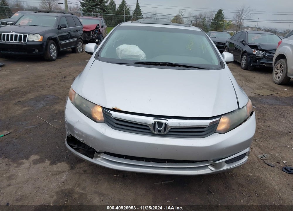 2012 HONDA CIVIC EX VIN: 19XFB2F81CE085889