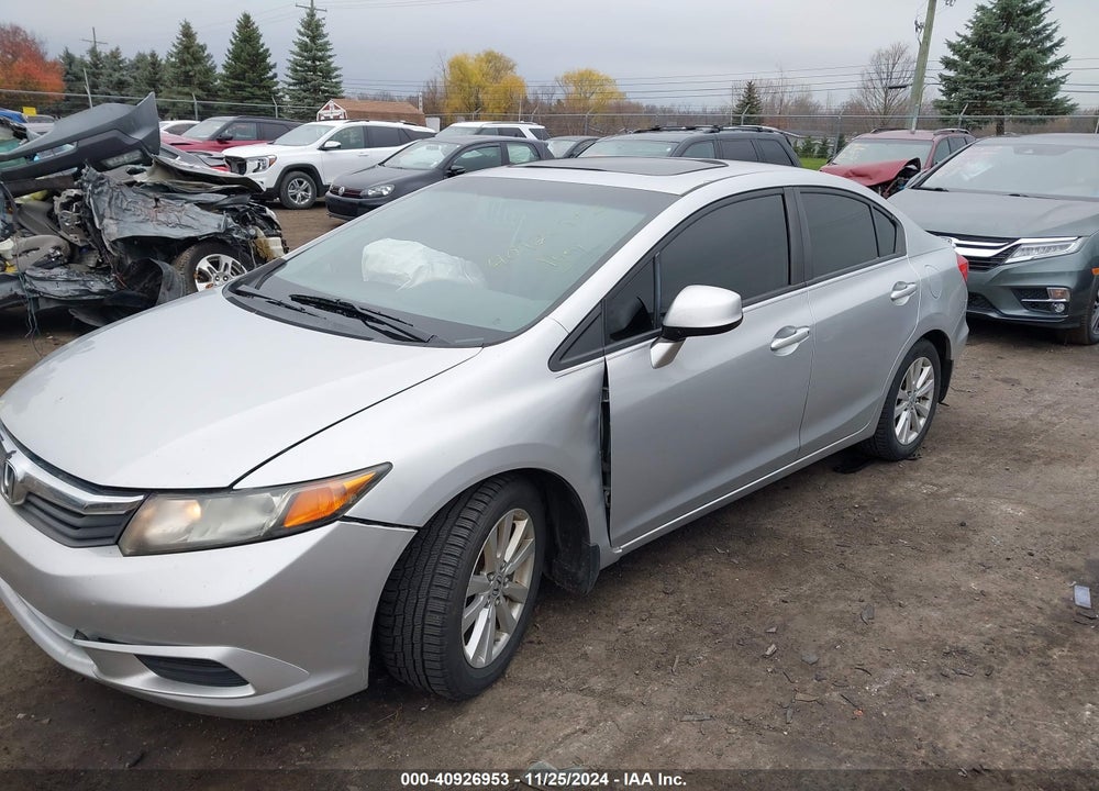 2012 HONDA CIVIC EX VIN: 19XFB2F81CE085889