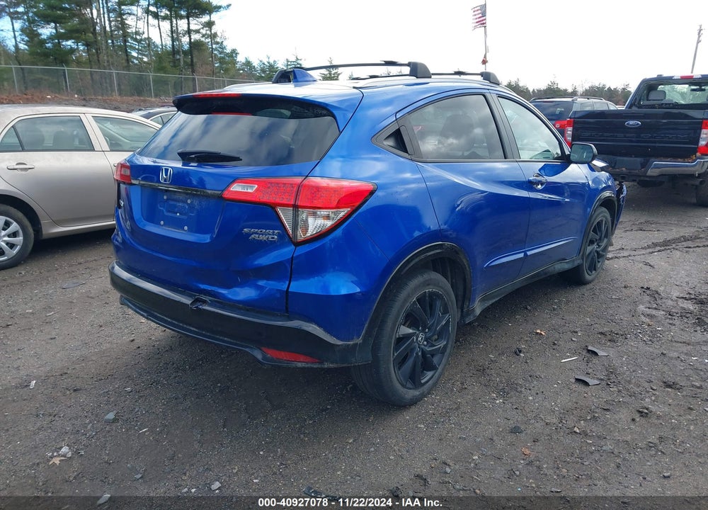 2021 HONDA HR-V AWD SPORT VIN: 3CZRU6H15MM734173