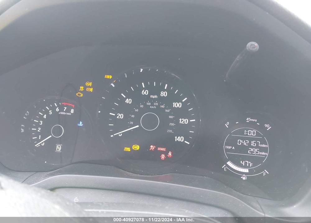 2021 HONDA HR-V AWD SPORT VIN: 3CZRU6H15MM734173