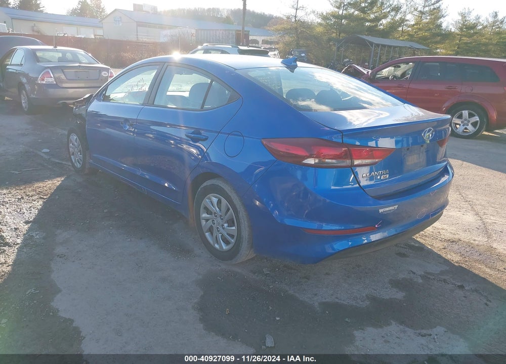 2017 HYUNDAI ELANTRA SE VIN: KMHD74LF4HU330826
