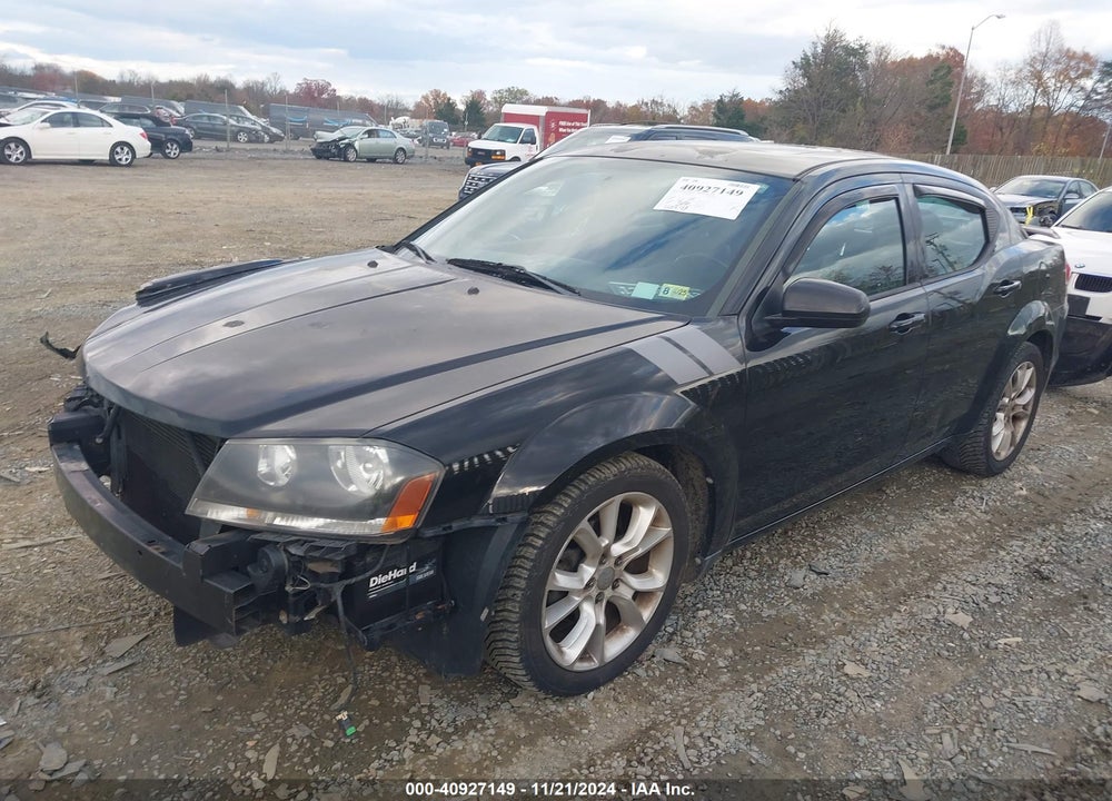 2012 DODGE AVENGER R/T VIN: 1C3CDZBG9CN137689