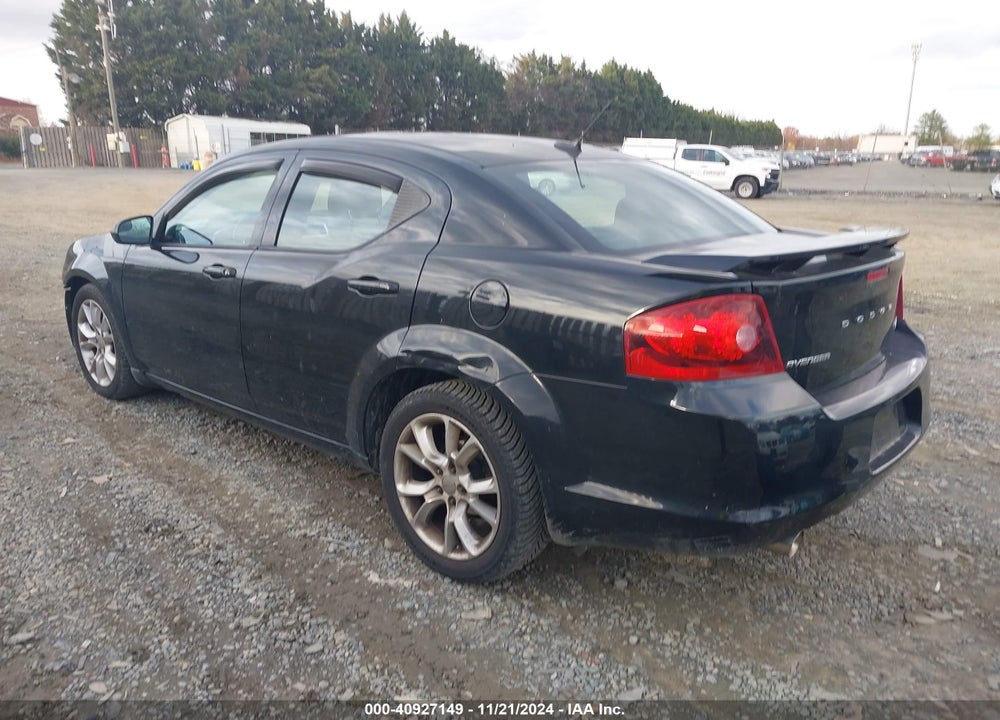 2012 DODGE AVENGER R/T VIN: 1C3CDZBG9CN137689