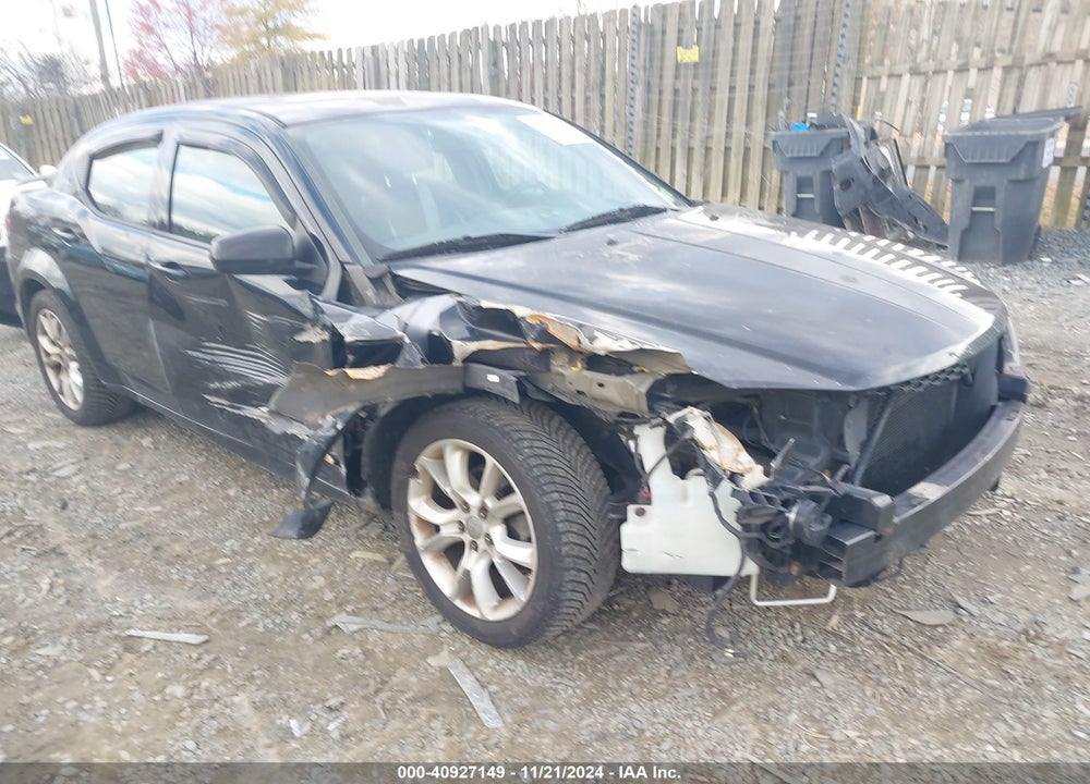 2012 DODGE AVENGER R/T VIN: 1C3CDZBG9CN137689