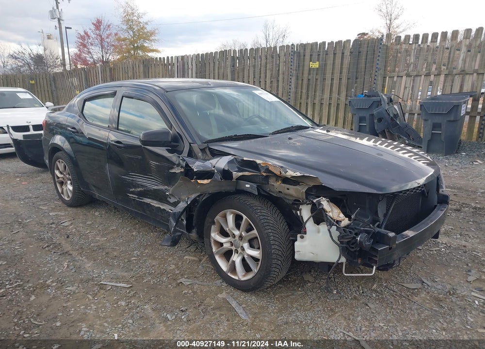 2012 DODGE AVENGER R/T VIN: 1C3CDZBG9CN137689
