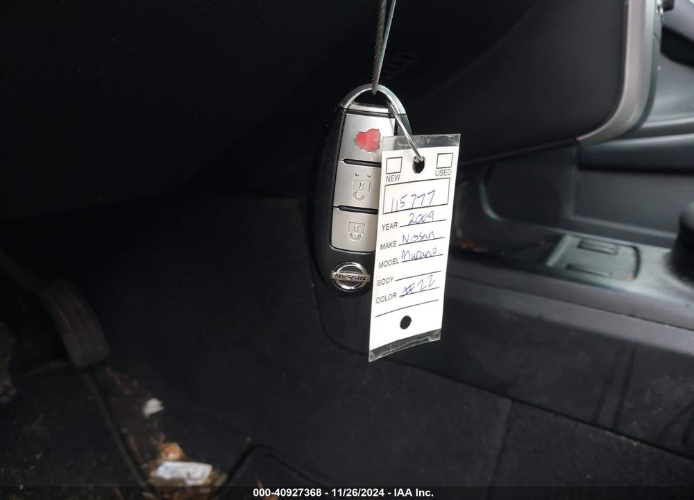 2009 NISSAN MURANO S VIN: JN8AZ18W19W115777
