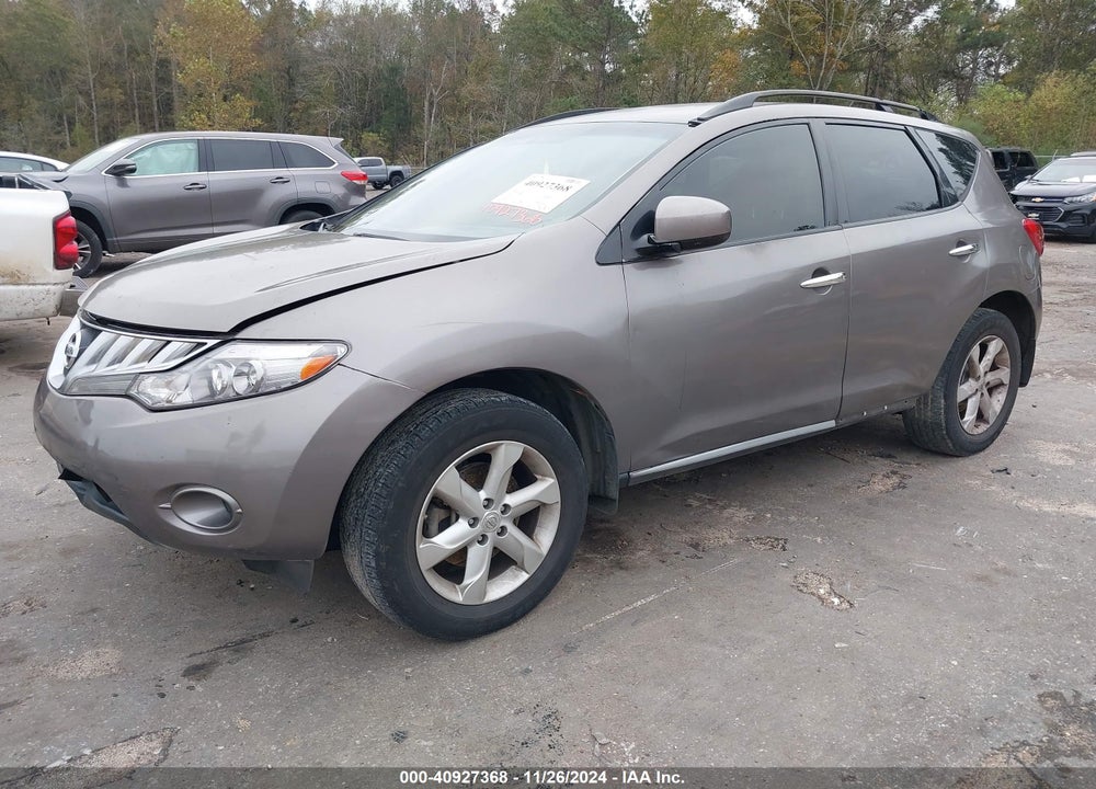 2009 NISSAN MURANO S VIN: JN8AZ18W19W115777