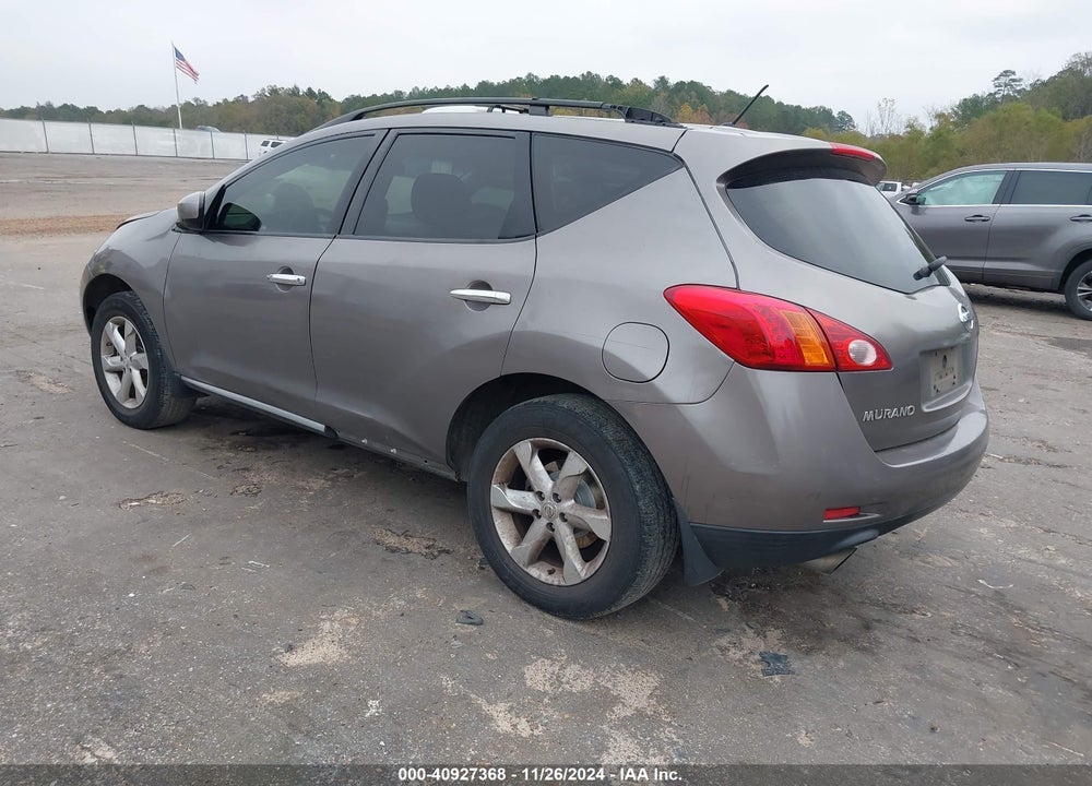 2009 NISSAN MURANO S VIN: JN8AZ18W19W115777