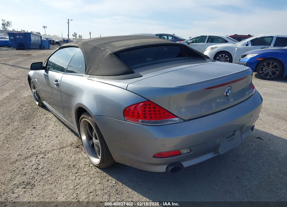 2007 BMW 650I VIN: WBAEK13547CN82672