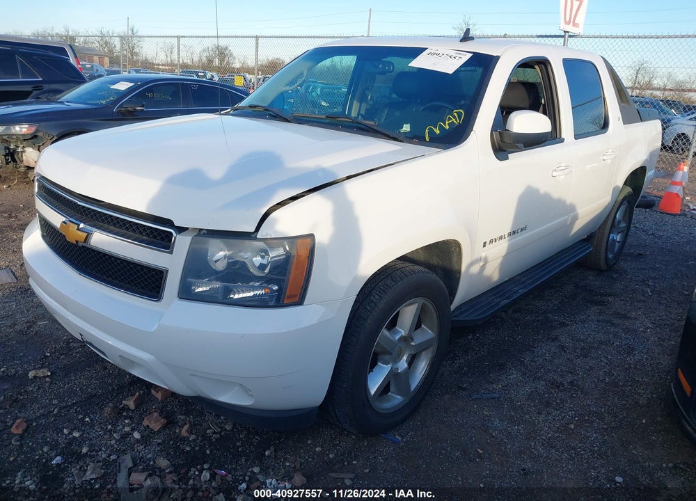 2007 CHEVROLET AVALANCHE 1500 LT VIN: 3GNFK12307G319090