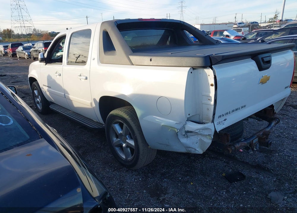 2007 CHEVROLET AVALANCHE 1500 LT VIN: 3GNFK12307G319090