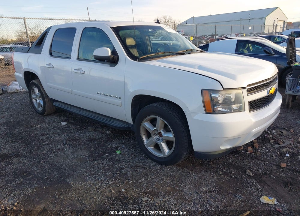 2007 CHEVROLET AVALANCHE 1500 LT VIN: 3GNFK12307G319090