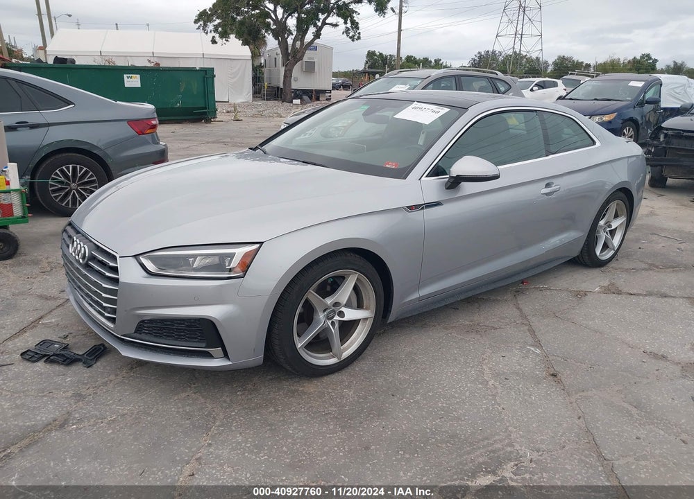 2018 AUDI A5 2.0T PREMIUM VIN: WAUTNAF54JA017125