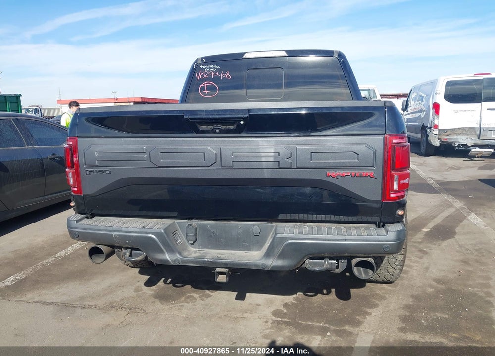 2017 FORD F-150 RAPTOR VIN: 1FTFW1RG7HFA53365