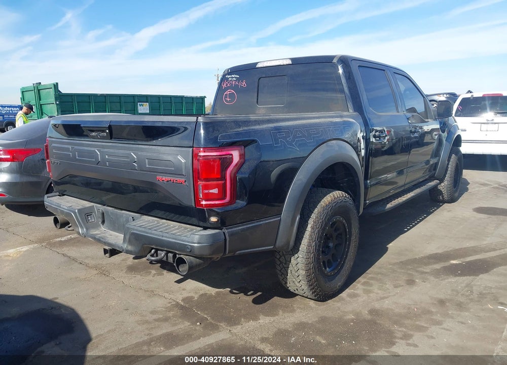 2017 FORD F-150 RAPTOR VIN: 1FTFW1RG7HFA53365
