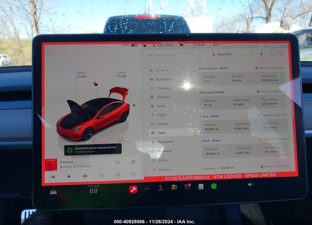 2023 TESLA MODEL 3 REAR-WHEEL DRIVE VIN: 5YJ3E1EA9PF489533