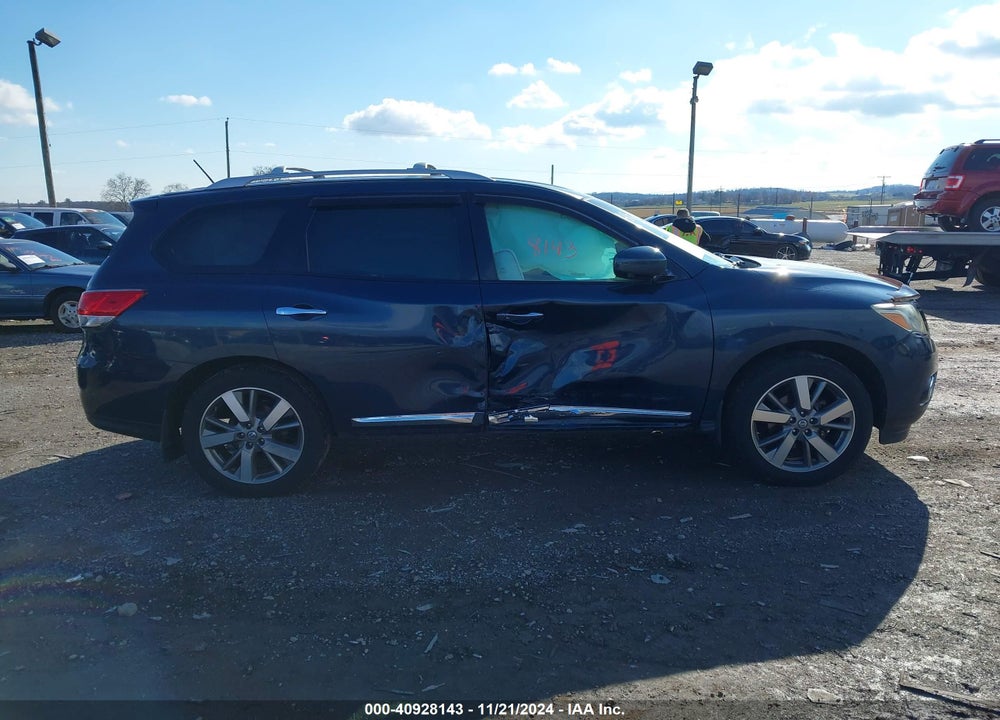 2013 NISSAN PATHFINDER PLATINUM VIN: 5N1AR2MMXDC678760