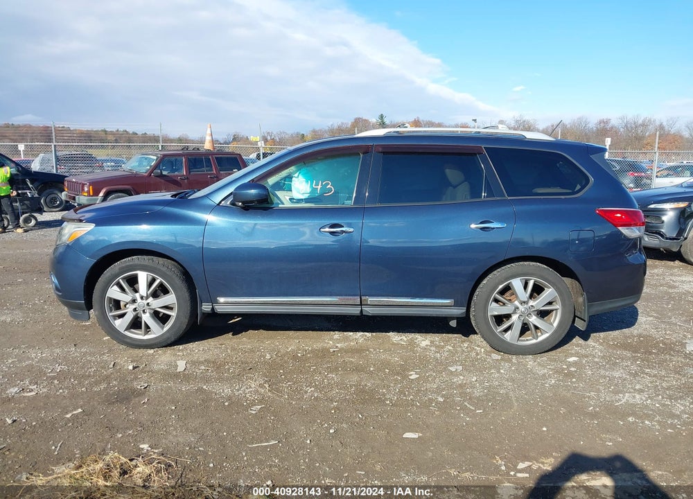 2013 NISSAN PATHFINDER PLATINUM VIN: 5N1AR2MMXDC678760