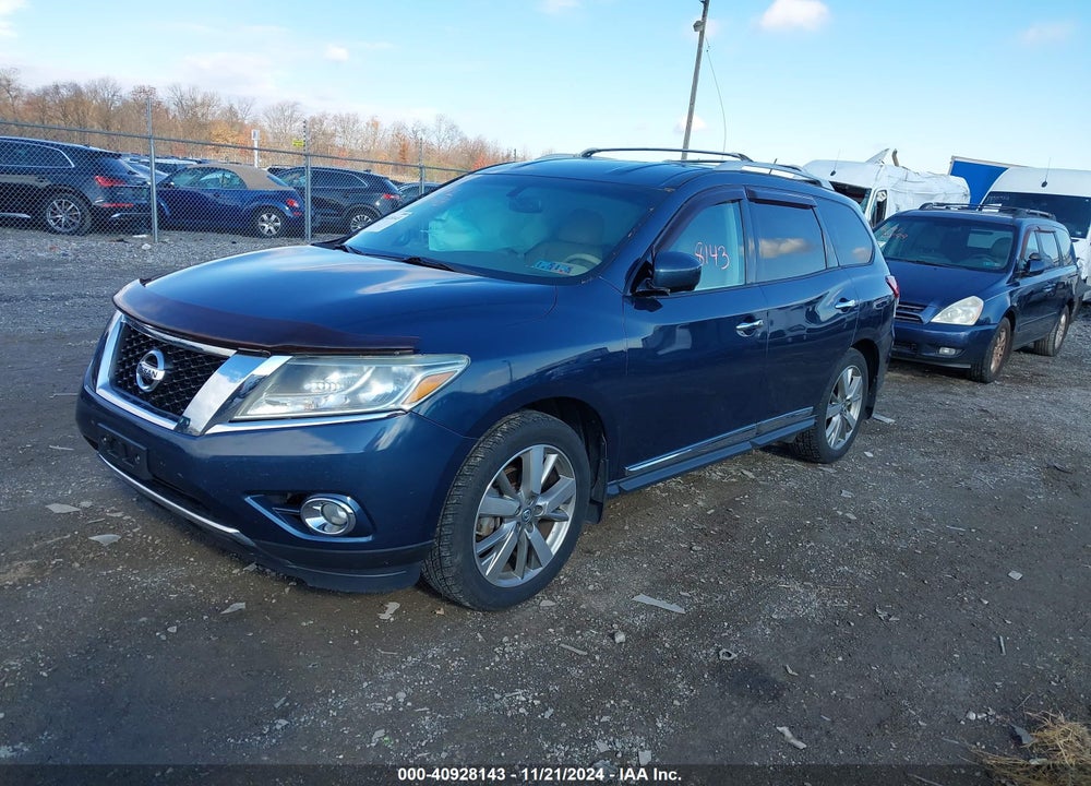 2013 NISSAN PATHFINDER PLATINUM VIN: 5N1AR2MMXDC678760