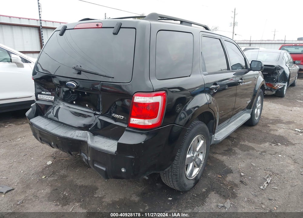 2008 FORD ESCAPE LIMITED VIN: 1FMCU94128KA77571