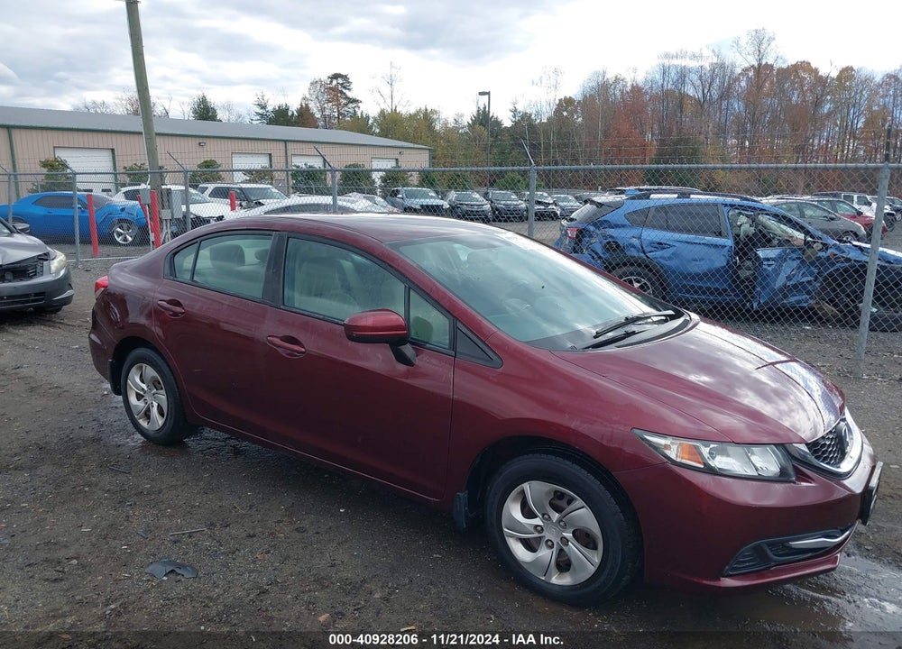 2015 HONDA CIVIC LX VIN: 19XFB2F57FE009510