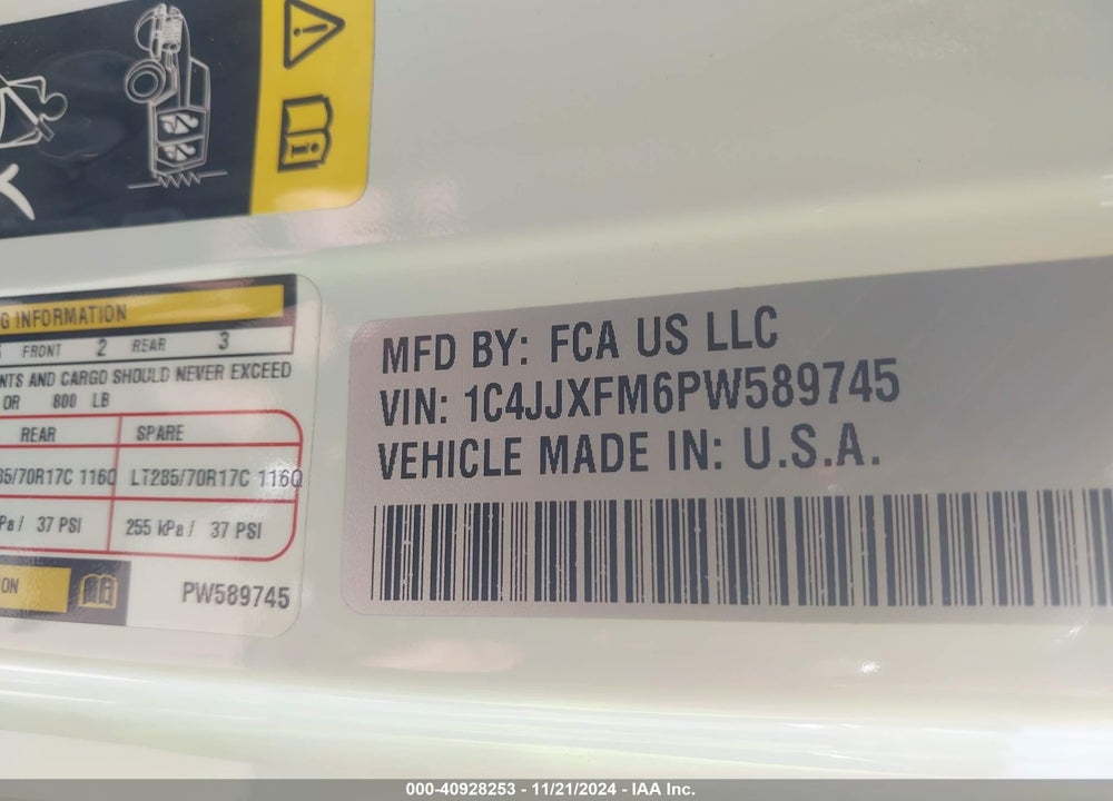 2023 JEEP WRANGLER 4-DOOR RUBICON FAROUT 4X4 VIN: 1C4JJXFM6PW589745