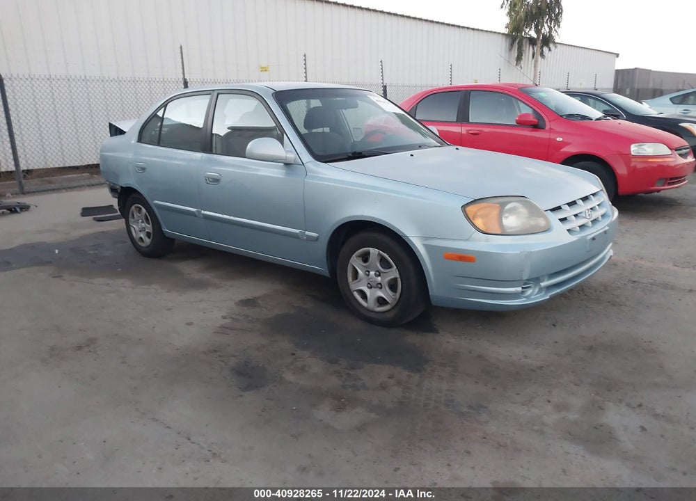 2003 HYUNDAI ACCENT GL VIN: KMHCG45C53U428674